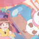 Bee watching PuppyCat strangle himself.